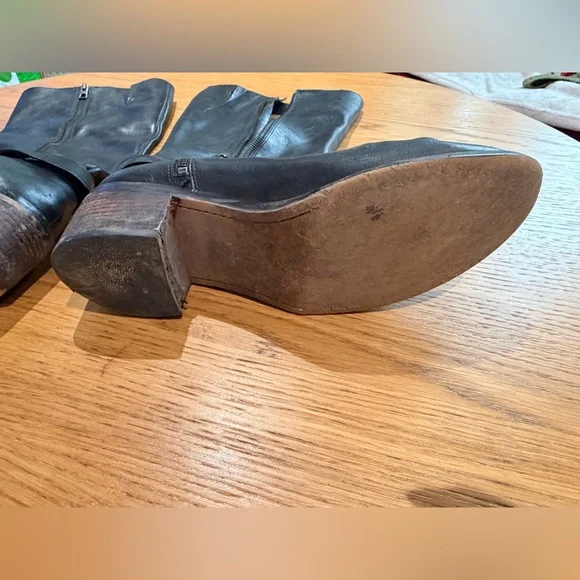 Coach Black Leather Heeled Boots - Picture 5 of 7